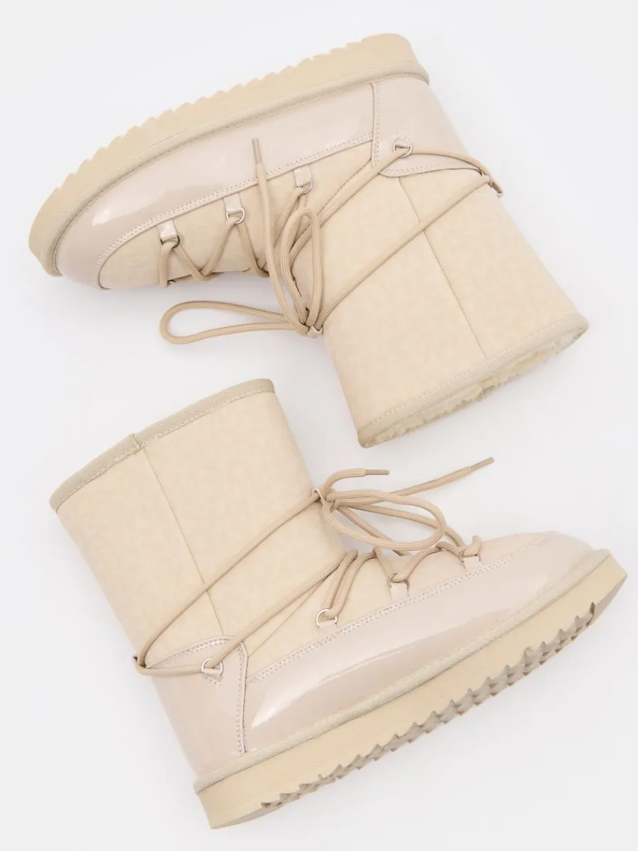 MOHITO Buty śniegowce kremowy Clearance