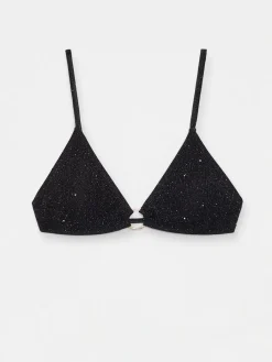 MOHITO Błyszcząca góra od bikini czarny Clearance