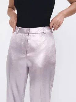 MOHITO Błyszczące fioletowe spodnie fioletowy Fashion