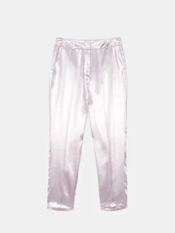 MOHITO Błyszczące fioletowe spodnie fioletowy Fashion