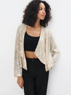 MOHITO Cekinowa marynarka zu0142oty Fashion
