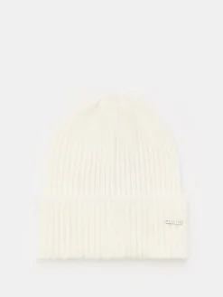 MOHITO Czapka beanie z ozdobnym wykończeniem kremowy Clearance