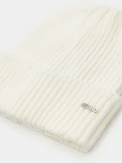 MOHITO Czapka beanie z ozdobnym wykończeniem kremowy Clearance