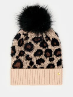 MOHITO Czapka z pomponem beu017cowy Sale