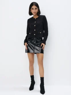 MOHITO Czarna spódnica mini czarny Outlet