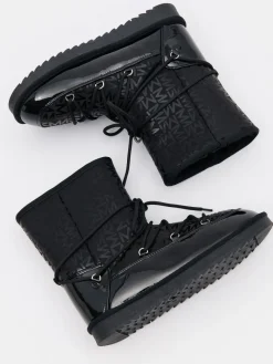 MOHITO Czarne buty śniegowce czarny New