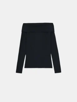MOHITO sweter z odkrytymi ramionami czarny Outlet