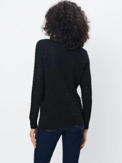 MOHITO sweter z ozdobnymi elementami czarny Online