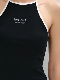 MOHITO top z dekoltem halter czarny Clearance