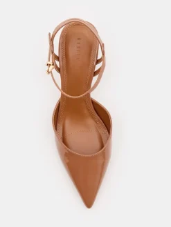 MOHITO Czółenka na szpilce beu017cowy Fashion