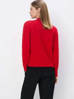 MOHITO sweter z ozdobnymi elementami czerwony Fashion