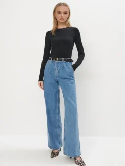 MOHITO Dopasowana bluzka basic czarny Discount