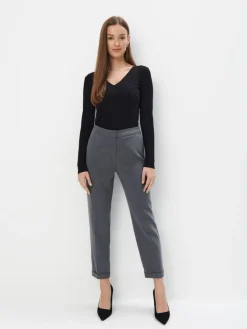 MOHITO Dopasowana czarna bluzka czarny Fashion