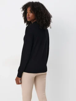 MOHITO Dopasowany sweter czarny New