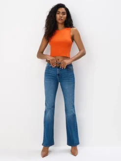 MOHITO Dopasowany top pomarau0144czowy Fashion