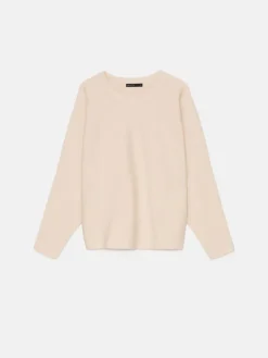 MOHITO Dzianinowy kremowy sweter beu017cowy Fashion