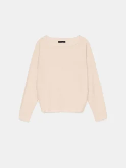 MOHITO Dzianinowy kremowy sweter beu017cowy Fashion