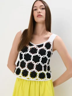 MOHITO Dzianinowy top biau0142y Clearance
