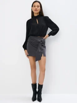 MOHITO Elegancka bluzka czarny Fashion
