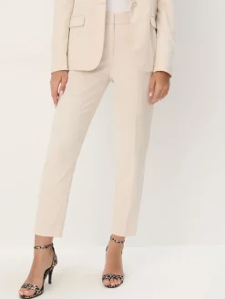 MOHITO Eleganckie beżowe spodnie kremowy Discount