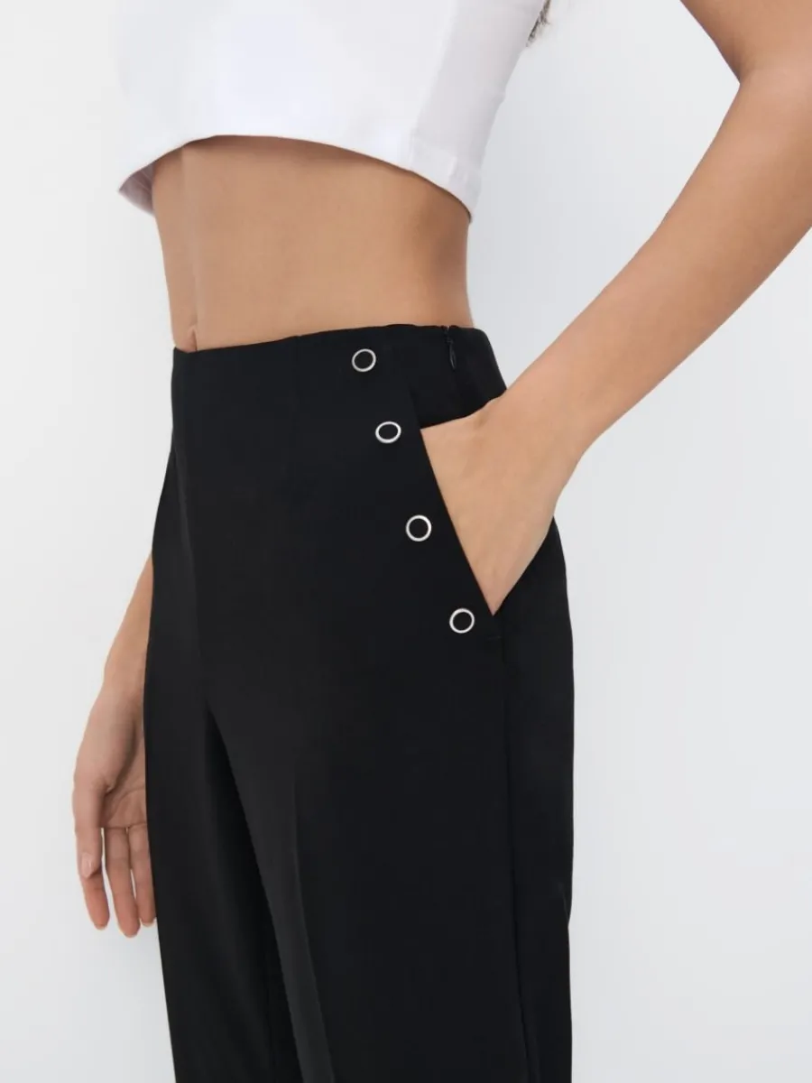 MOHITO Eleganckie czarne spodnie czarny Sale