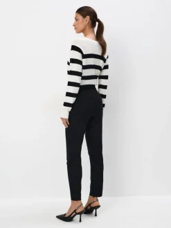 MOHITO Eleganckie czarne spodnie skinny czarny Sale