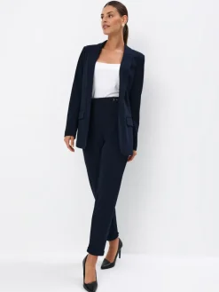MOHITO Eleganckie granatowe spodnie granatowy Discount
