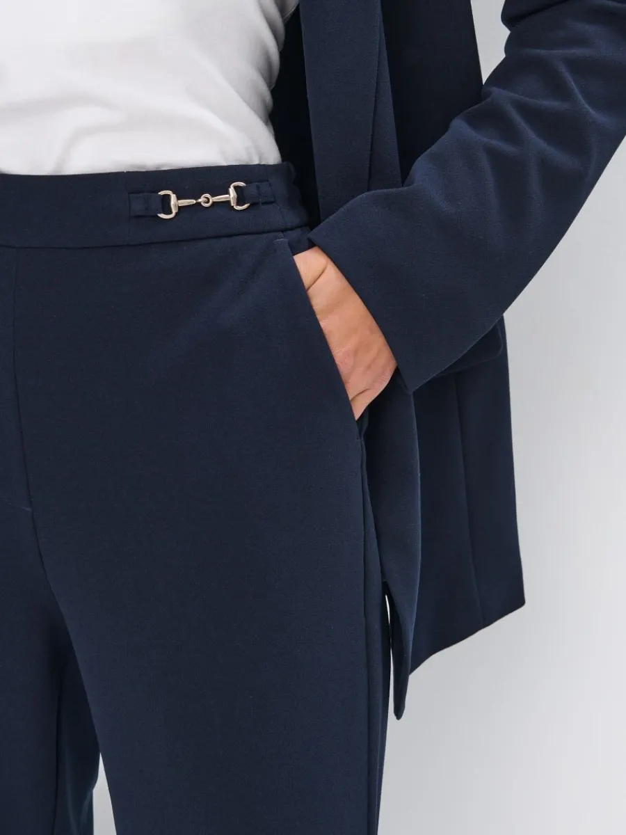 MOHITO Eleganckie granatowe spodnie granatowy Discount