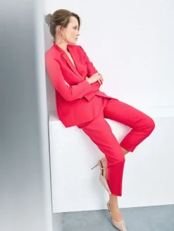 MOHITO Eleganckie spodnie fuksjowy Hot