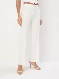MOHITO Eleganckie spodnie kremowy New