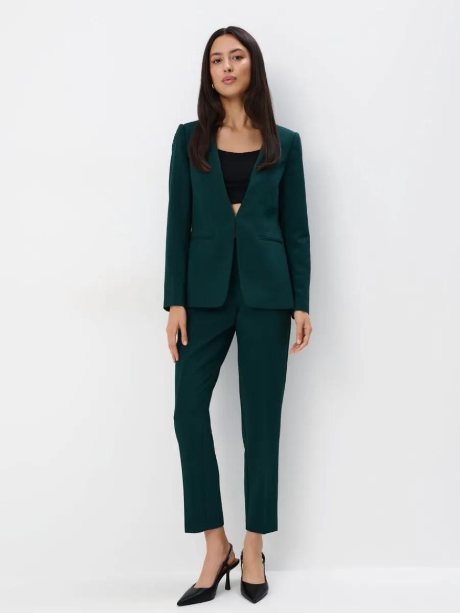 MOHITO Eleganckie spodnie zielony Discount