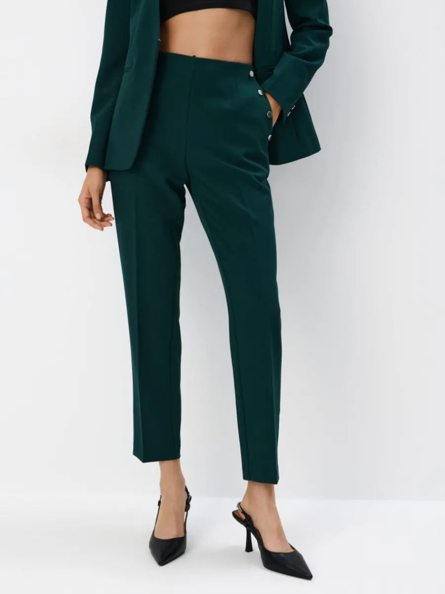 MOHITO Eleganckie spodnie zielony Discount