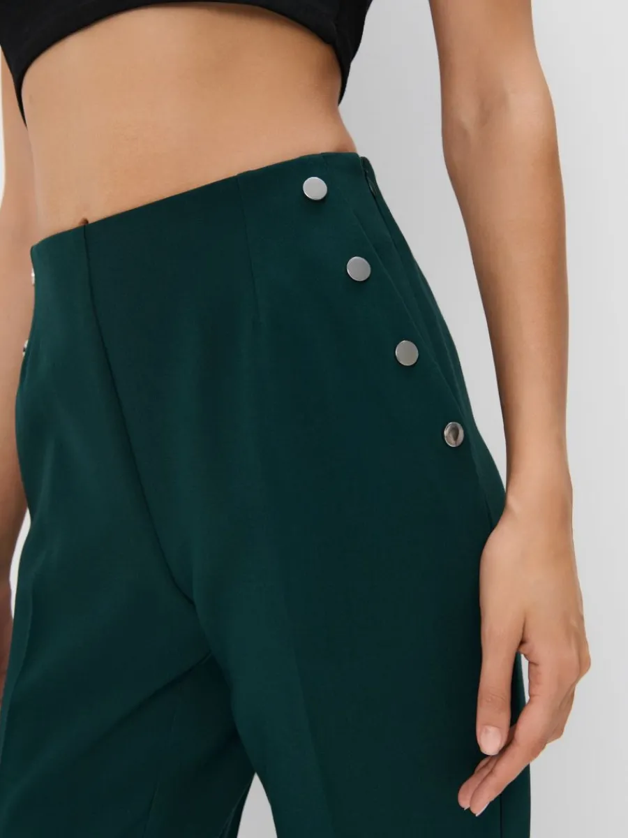 MOHITO Eleganckie spodnie zielony Discount