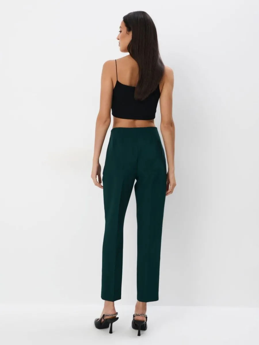 MOHITO Eleganckie spodnie zielony Discount