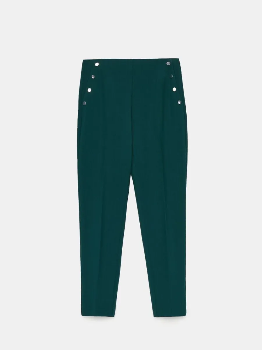 MOHITO Eleganckie spodnie zielony Discount