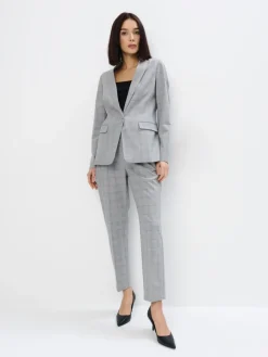 MOHITO Eleganckie spodnie w kratę wielobarwny Online
