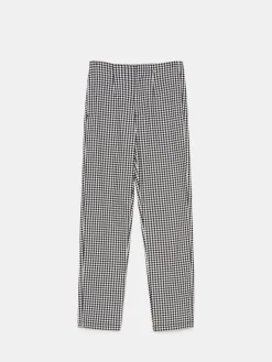 MOHITO Eleganckie spodnie w pepitkę czarny Discount