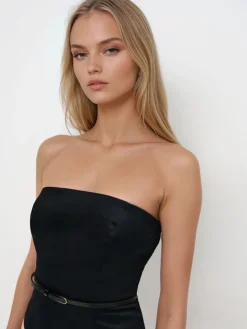 MOHITO Gorsetowy top czarny Sale