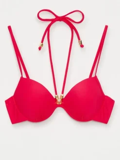 MOHITO Góra od bikini mocny ru00f3u017cowy Hot