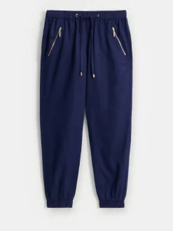 MOHITO Granatowe spodnie joggery granatowy Clearance