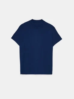 MOHITO sweter z krótkim rękawem granatowy Clearance
