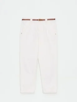 MOHITO Jeansy chino slim z paskiem biau0142y Fashion