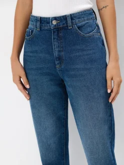 MOHITO Jeansy mom fit niebieski Sale