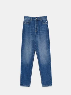 MOHITO Jeansy mom fit niebieski Sale
