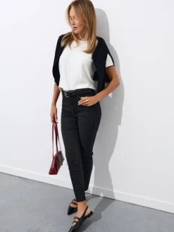 MOHITO Jeansy skinny czarny Sale
