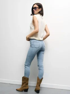 MOHITO Jeansy skinny niebieski Discount