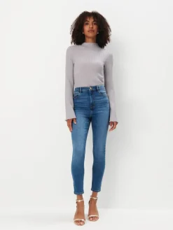 MOHITO Jeansy skinny PETITE niebieski Online