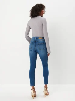 MOHITO Jeansy skinny PETITE niebieski Online