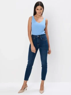 MOHITO Jeansy skinny push up niebieski Discount