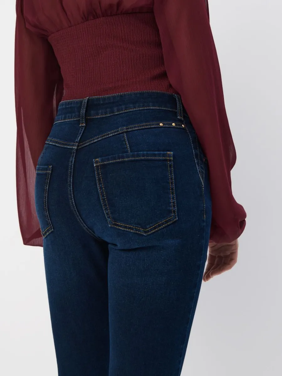 MOHITO Jeansy skinny push up granatowy Online